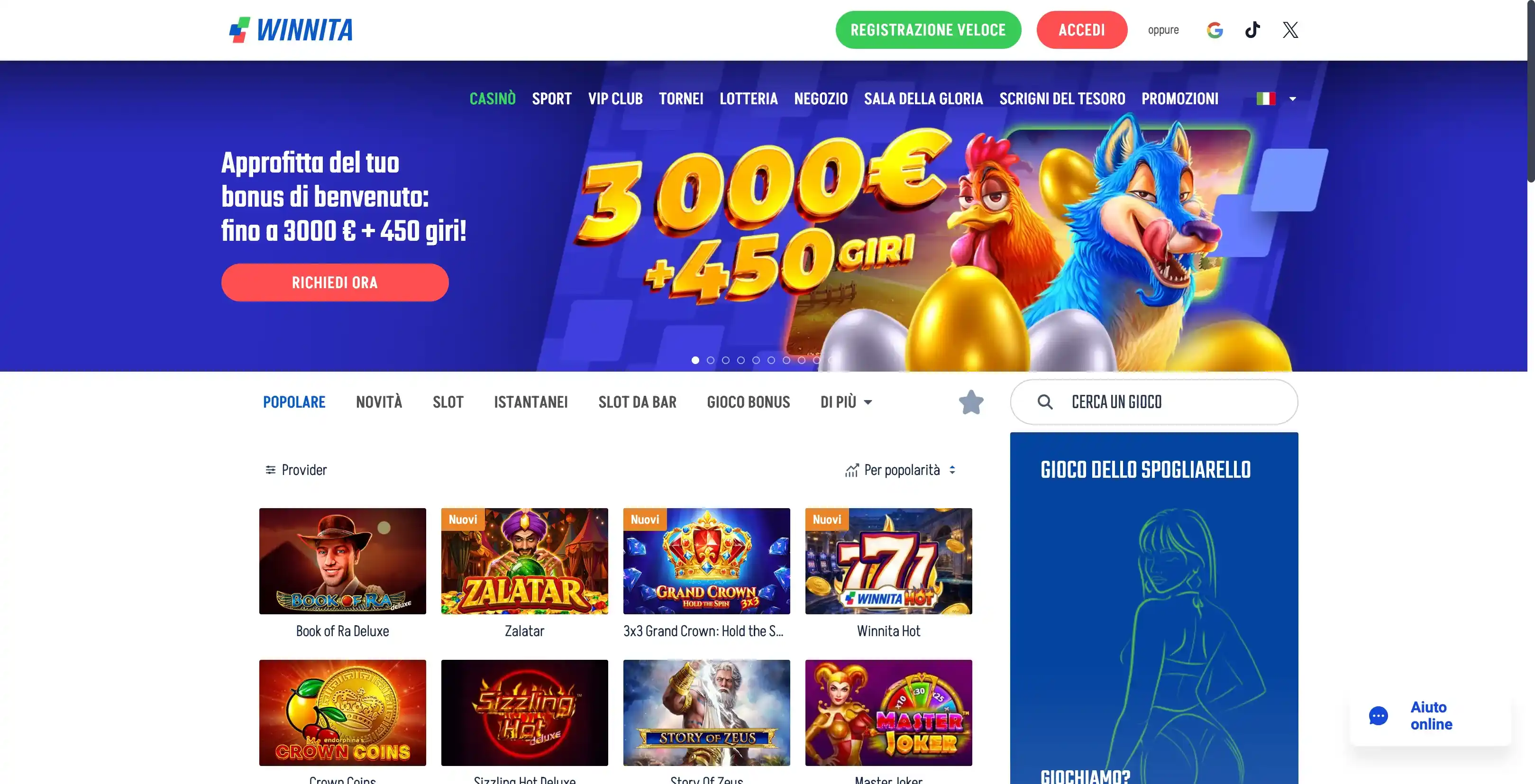 Winnita Casino Online Italia